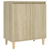 Thumbnail for Sideboard mit Massivholz-Beinen Sonoma-Eiche 60x35x70 cm