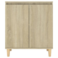 Thumbnail for Sideboard mit Massivholz-Beinen Sonoma-Eiche 60x35x70 cm
