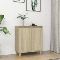 Thumbnail for Sideboard mit Massivholz-Beinen Sonoma-Eiche 60x35x70 cm