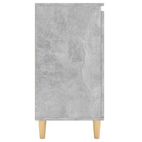 Thumbnail for Sideboard mit Massivholz-Beinen Betongrau 60x35x70 cm
