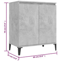 Thumbnail for Sideboard Betongrau 60x35x70 cm Holzwerkstoff