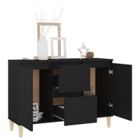 Thumbnail for Sideboard Schwarz 103,5x35x70 cm Holzwerkstoff