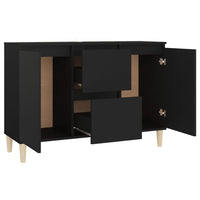 Thumbnail for Sideboard Schwarz 103,5x35x70 cm Holzwerkstoff