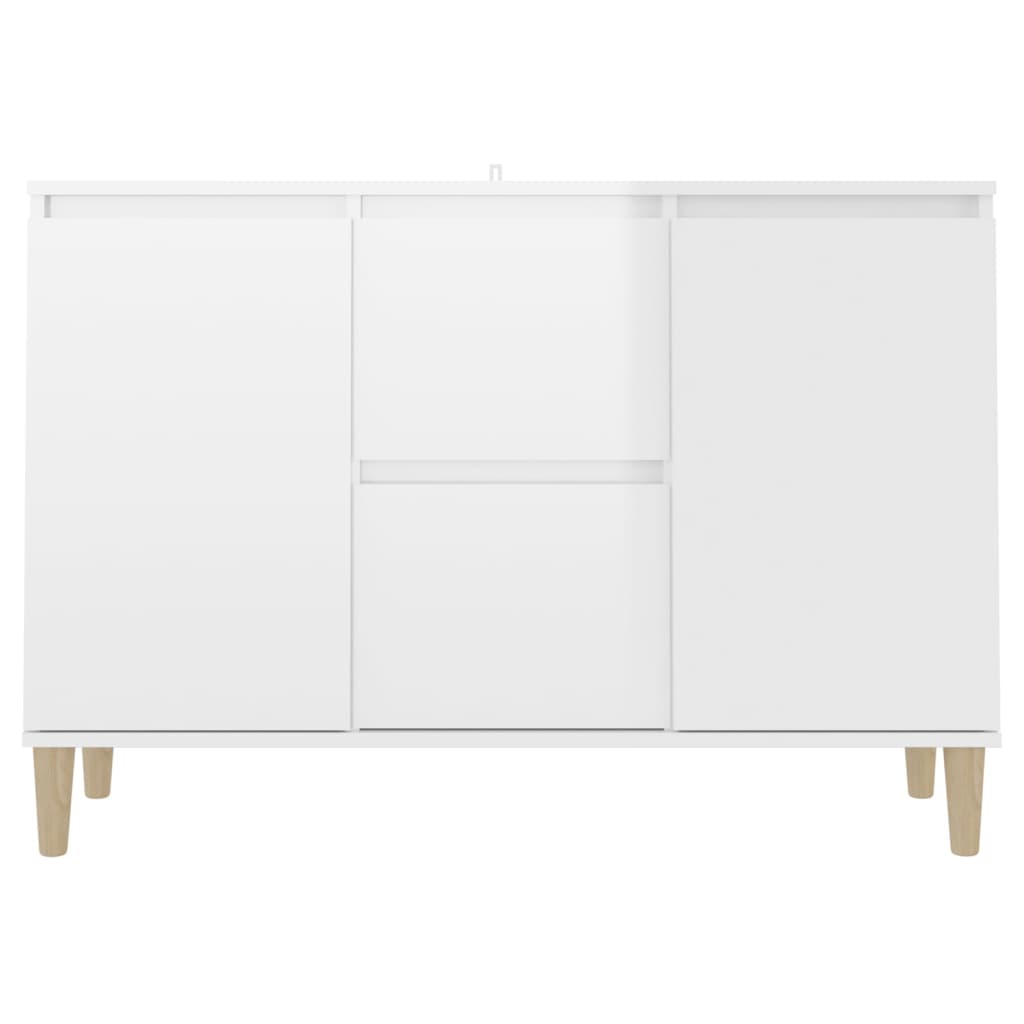 Sideboard Hochglanz-Weiß 101x35x70 cm Holzwerkstoff
