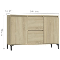 Thumbnail for Sideboard Sonoma-Eiche 104x35x70 cm Holzwerkstoff