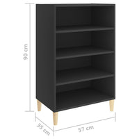 Thumbnail for Sideboard Grau 57x35x90 cm Holzwerkstoff
