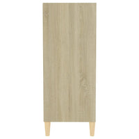 Thumbnail for Sideboard Weiß Sonoma-Eiche 57x35x90 cm Holzwerkstoff