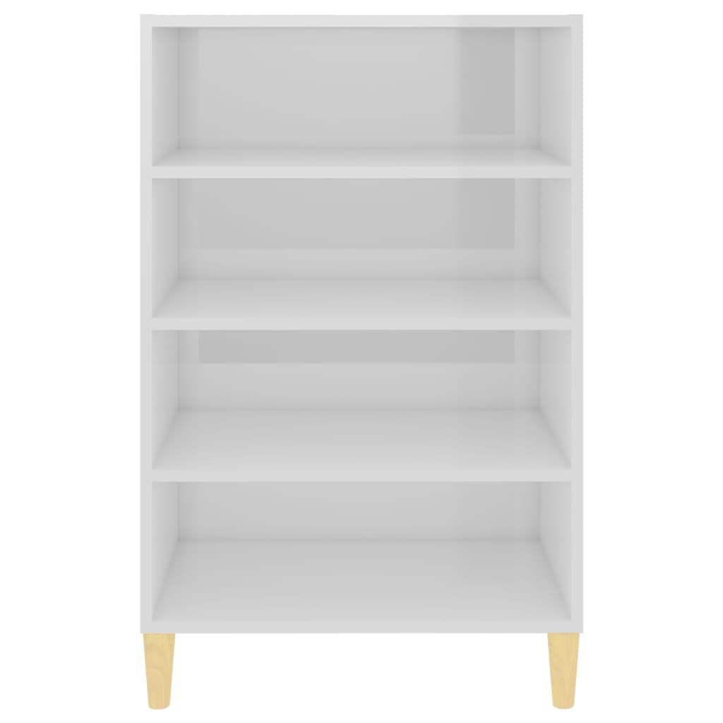 Sideboard Hochglanz-Weiß 57x35x90 cm Holzwerkstoff