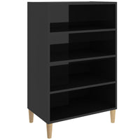 Thumbnail for Sideboard Hochglanz-Schwarz 57x35x90 cm Holzwerkstoff