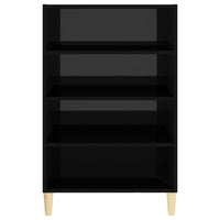 Thumbnail for Sideboard Hochglanz-Schwarz 57x35x90 cm Holzwerkstoff
