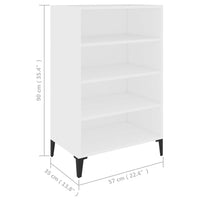 Thumbnail for Sideboard Weiß 57x35x90 cm Holzwerkstoff