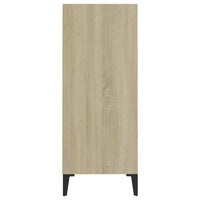 Thumbnail for Sideboard Weiß Sonoma-Eiche 57x35x90 cm Holzwerkstoff