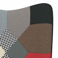 Thumbnail for Schaukelsessel mit Hocker Patchwork Stoff