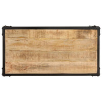 Thumbnail for Couchtisch 90x45x35 cm Raues Massives Mangoholz