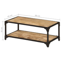 Thumbnail for Couchtisch 90x45x35 cm Raues Massives Mangoholz