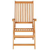 Thumbnail for Verstellbare Gartenstühle mit Auflagen 8 Stk. Massivholz Teak