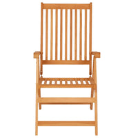 Thumbnail for Verstellbare Gartenstühle mit Auflagen 8 Stk. Massivholz Teak
