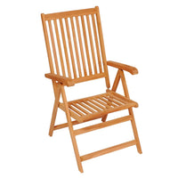 Thumbnail for Verstellbare Gartenstühle mit Auflagen 8 Stk. Massivholz Teak
