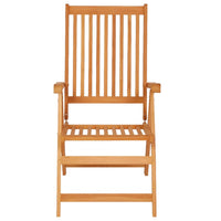 Thumbnail for Verstellbare Gartenstühle mit Auflagen 8 Stk. Massivholz Teak