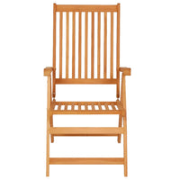 Thumbnail for Verstellbare Gartenstühle mit Auflagen 8 Stk. Massivholz Teak