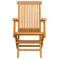 Thumbnail for Gartenstühle mit Roten Kissen 8 Stk. Massivholz Teak
