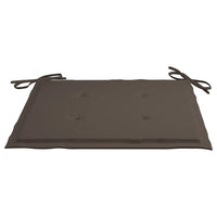 Thumbnail for Gartenstühle mit Taupe Kissen 8 Stk. Massivholz Teak