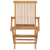 Thumbnail for Gartenstühle mit Grünen Kissen 8 Stk. Massivholz Teak