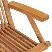 Thumbnail for Gartenstühle mit Grünen Kissen 8 Stk. Massivholz Teak