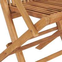 Thumbnail for Gartenstühle mit Grünen Kissen 8 Stk. Massivholz Teak