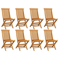 Thumbnail for Klappbare Gartenstühle 8 Stk. Massivholz Teak