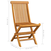 Thumbnail for Klappbare Gartenstühle 8 Stk. Massivholz Teak