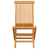 Thumbnail for Gartenstühle mit Roten Kissen 8 Stk. Massivholz Teak