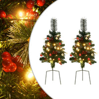 Thumbnail for Künstlicher Weihnachtsbaum mit Beleuchtung 2 Stk. Outdoor 76 cm