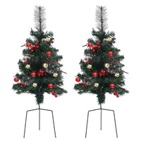 Thumbnail for Künstlicher Weihnachtsbaum mit Beleuchtung 2 Stk. Outdoor 76 cm