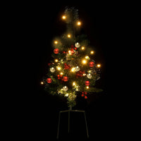 Thumbnail for Künstlicher Weihnachtsbaum mit Beleuchtung 2 Stk. Outdoor 76 cm