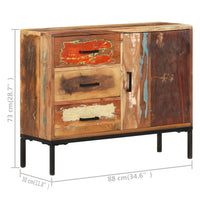Thumbnail for Sideboard 88x30x73 cm Altholz Massiv