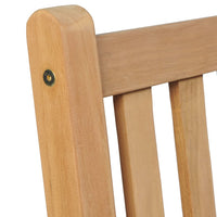 Thumbnail for Gartenstühle 4 Stk. mit Schwarzen Kissen Massivholz Teak