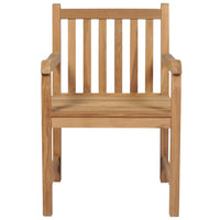 Thumbnail for Gartenstühle 6 Stk. mit Beigen Kissen Massivholz Teak