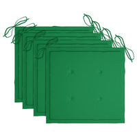 Thumbnail for Gartenstühle 4 Stk. mit Kissen Massivholz Teak