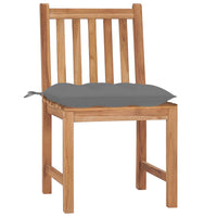 Thumbnail for Gartenstühle 4 Stk. mit Kissen Massivholz Teak