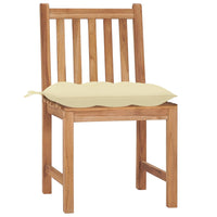 Thumbnail for Gartenstühle 4 Stk. mit Kissen Massivholz Teak