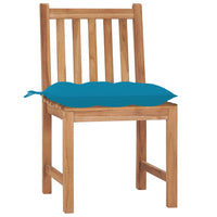 Thumbnail for Gartenstühle 4 Stk. mit Kissen Massivholz Teak