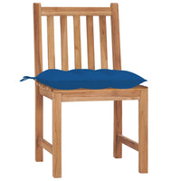 Thumbnail for Gartenstühle 4 Stk. mit Kissen Massivholz Teak