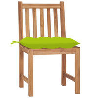 Thumbnail for Gartenstühle 4 Stk. mit Kissen Massivholz Teak