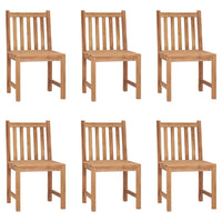 Thumbnail for Gartenstühle 6 Stk. mit Kissen Massivholz Teak