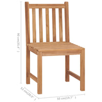 Thumbnail for Gartenstühle 6 Stk. mit Kissen Massivholz Teak