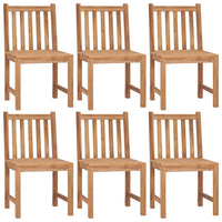 Thumbnail for Gartenstühle 6 Stk. mit Kissen Massivholz Teak