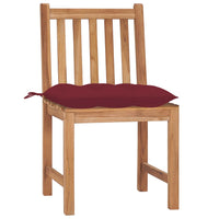 Thumbnail for Gartenstühle 6 Stk. mit Kissen Massivholz Teak