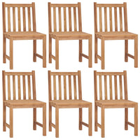 Thumbnail for Gartenstühle 6 Stk. mit Kissen Massivholz Teak