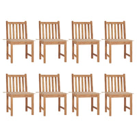 Thumbnail for Gartenstühle 8 Stk. mit Kissen Massivholz Teak